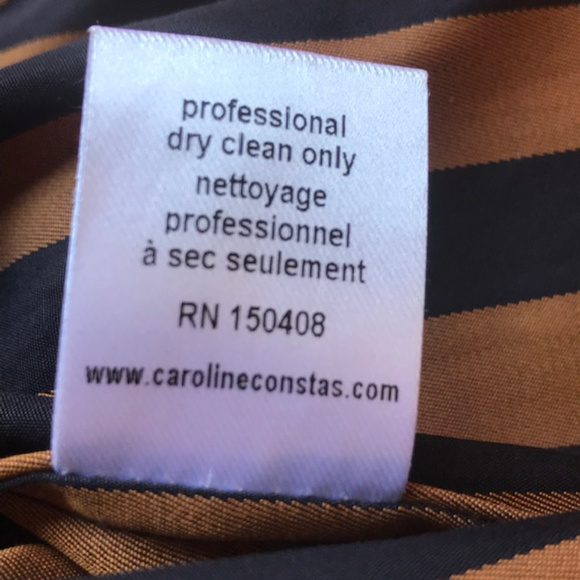 Caroline Constas Striped Sleeveless Peplum Top - Picture 5 of 6